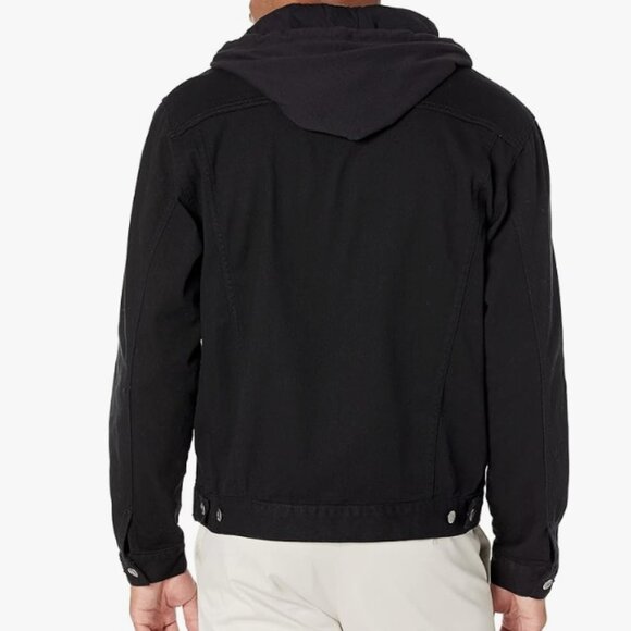 NWOT LRG Men's Lifted Research Collection Hooded Denim Jacket in Size L - Picture 3 of 14